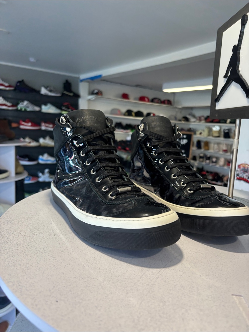 Jimmy Choo Belgravia Leopard High Top EU Size 44